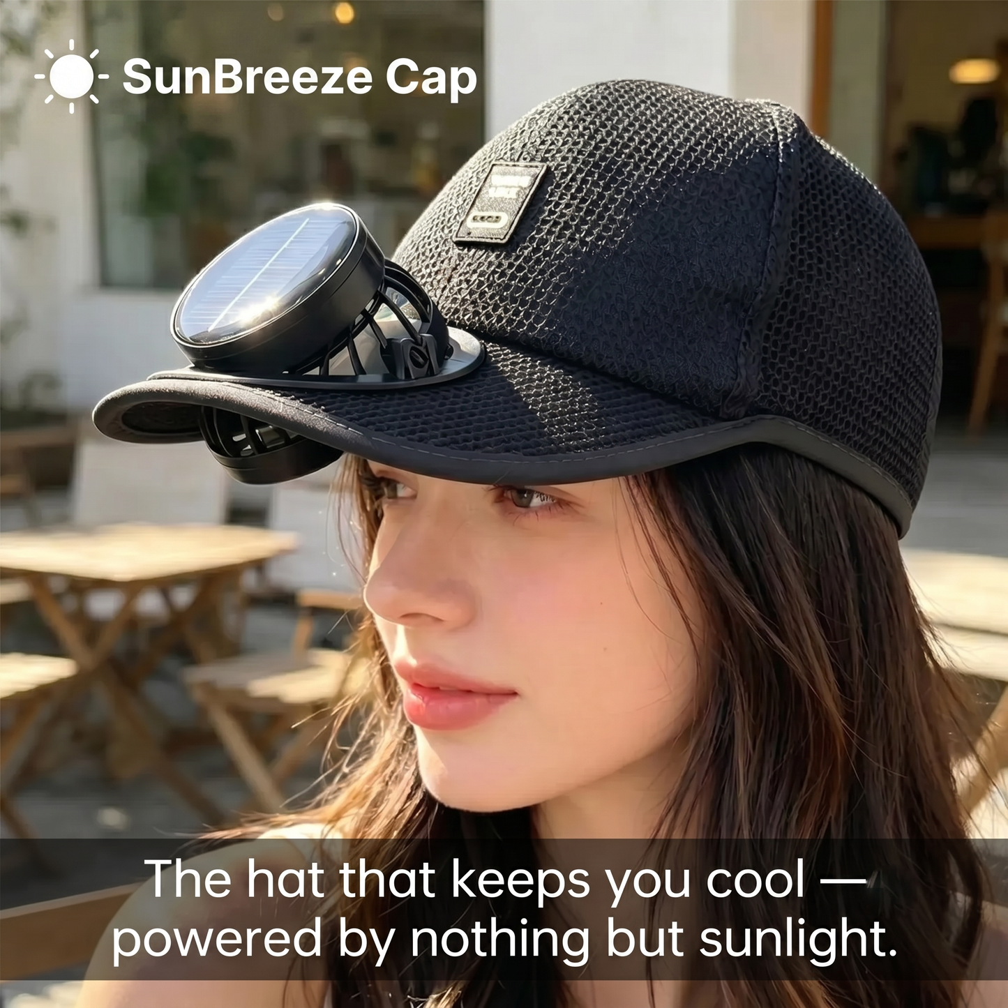SunBreeze Cap — Solar-Powered Fan Hat for Hot Days