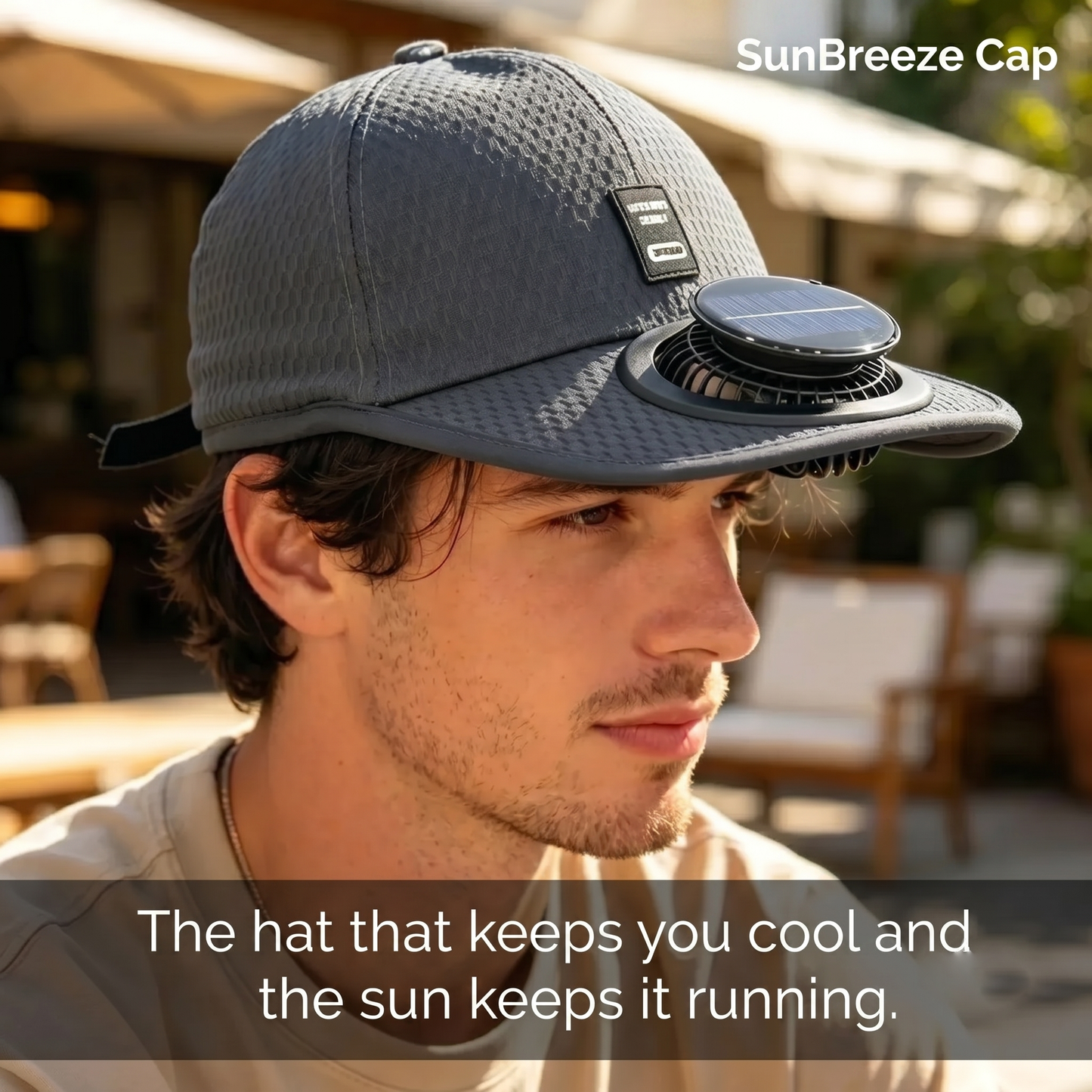 SunBreeze Cap — Solar-Assisted Cooling Fan Hat