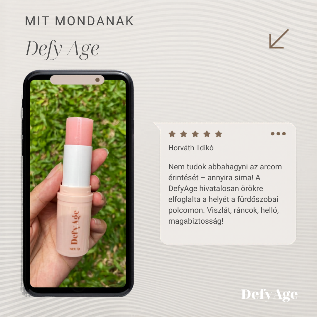 DefyAge ráncellenes stift — célzott ápolás finom vonalakhoz és szarkalábakhoz