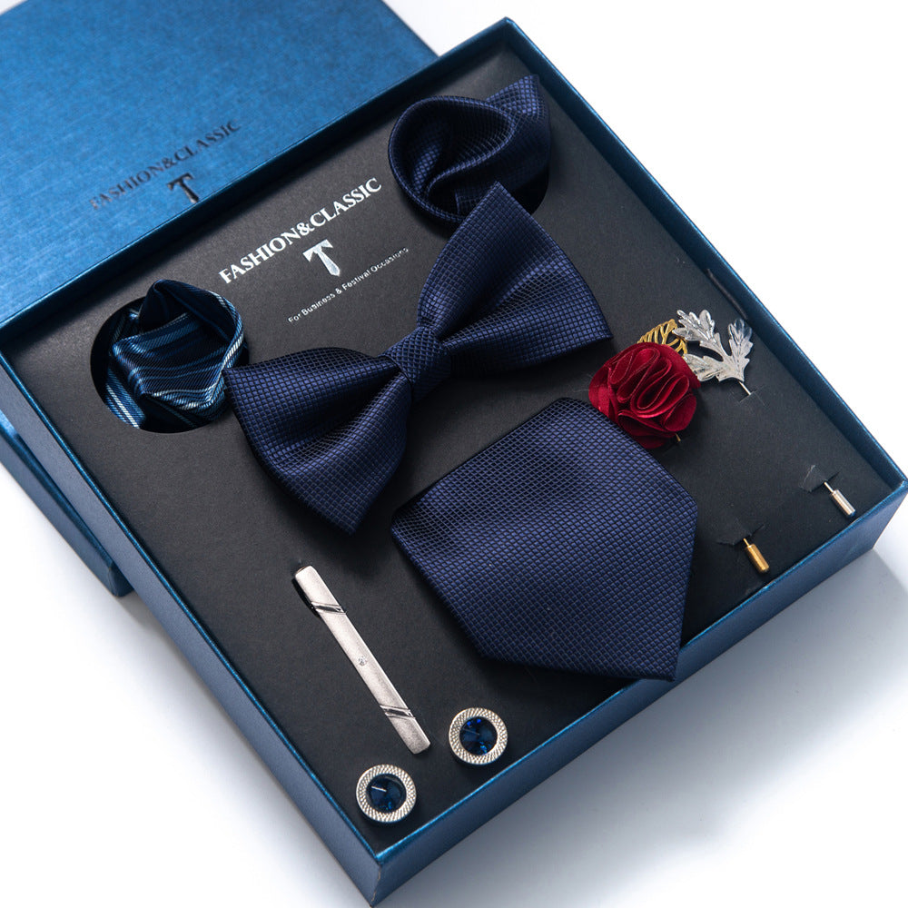 Men's tie gift box set in Navy