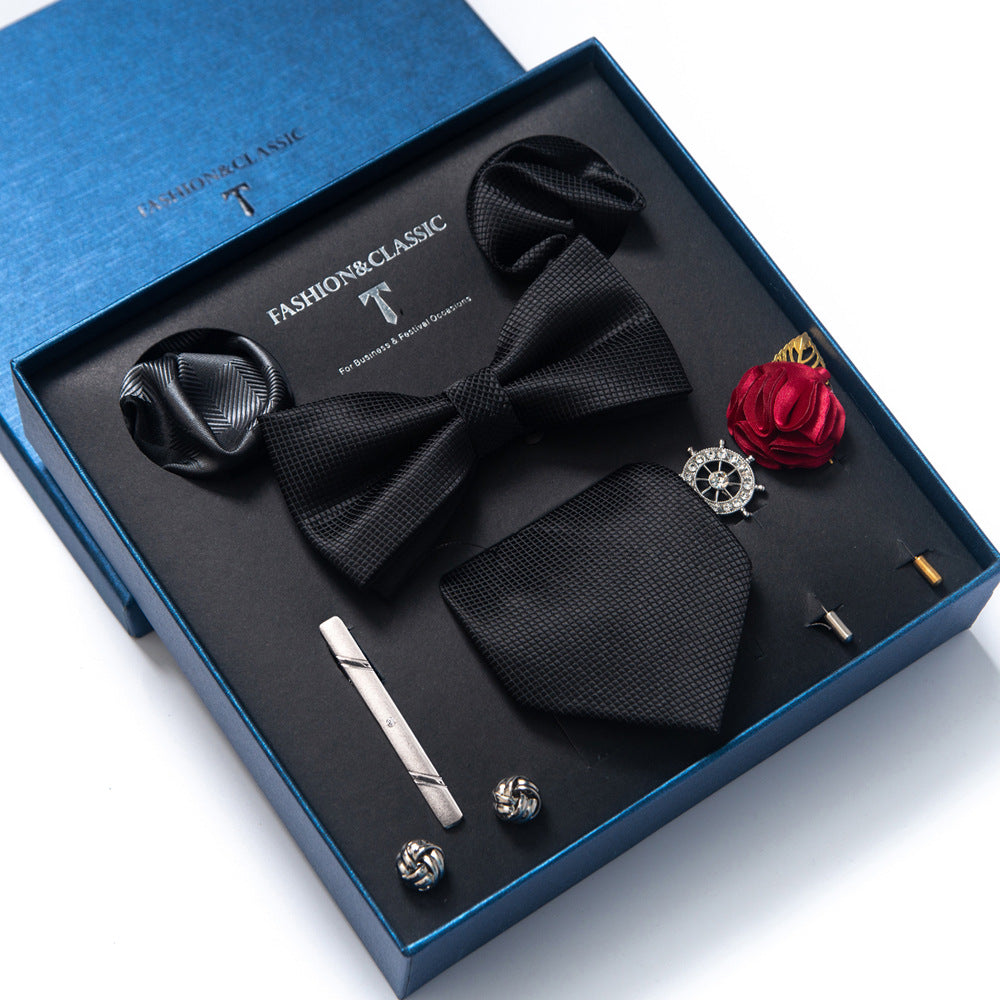 Men's tie gift box set in Black