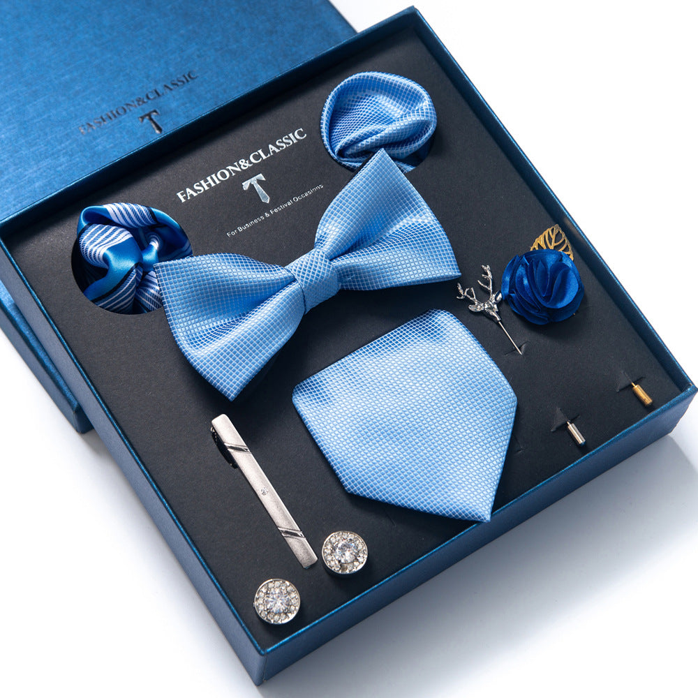 Men's tie gift box set in Sky Blue