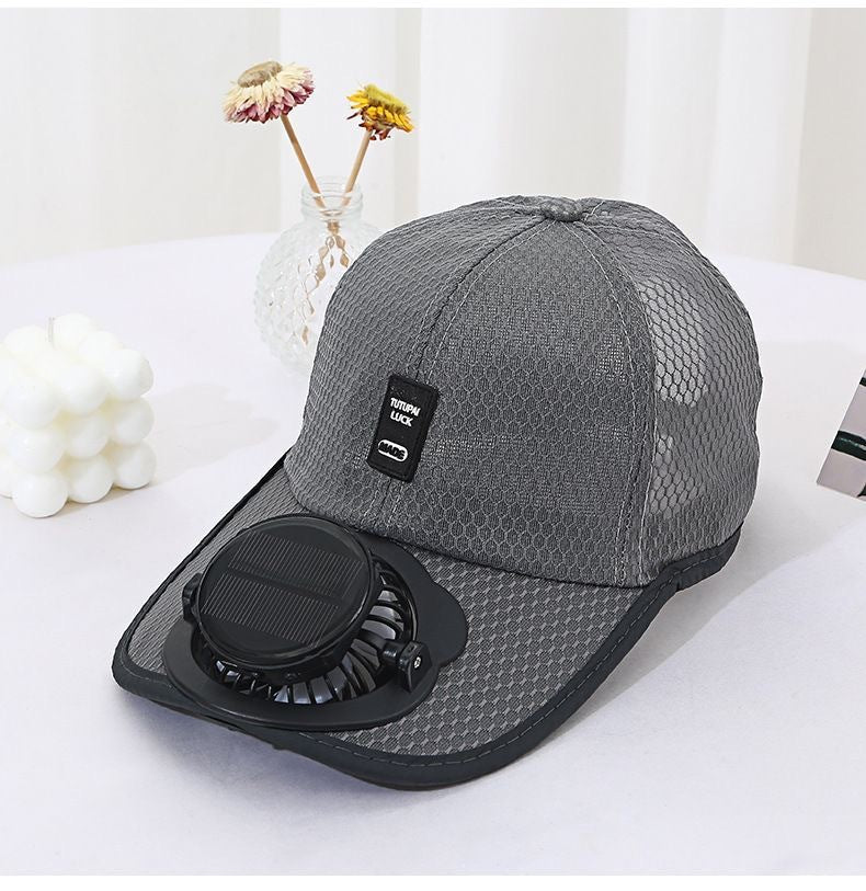 SunBreeze Cap — Napenergiával működő ventilátoros nyári sapka