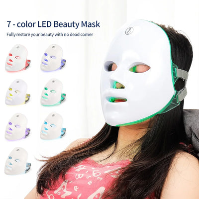 AgelessGlow LED arcmaszk — 7 színű fényterápia otthonra
